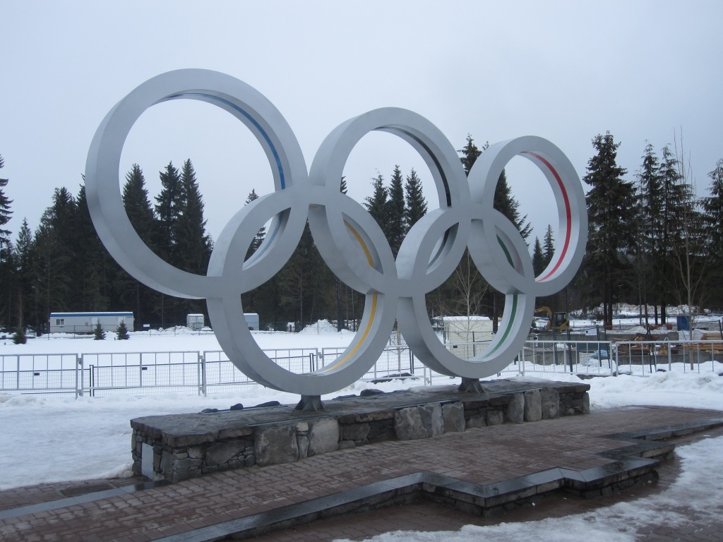Steel Winter Olympic Rings from the 2010 Games